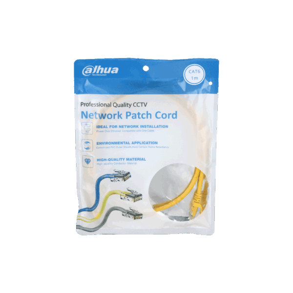 DH-PFM972-6U-1_3 Dahua 1m UTP CAT6 RJ45 Patch Cord